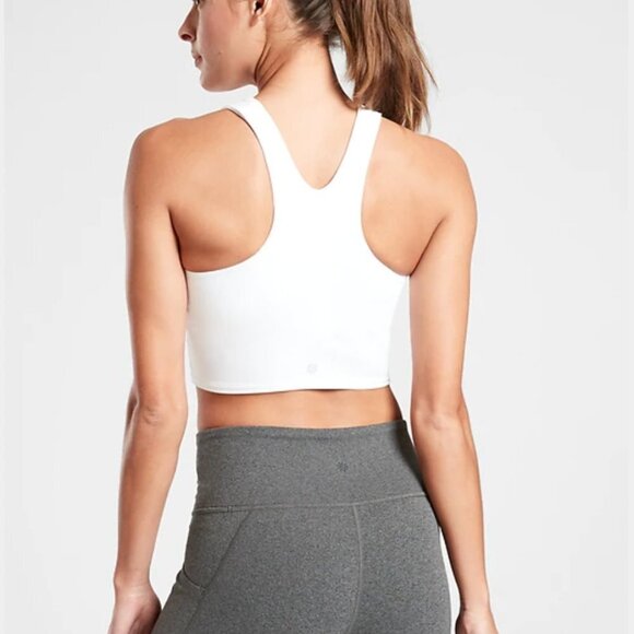 Athleta Conscious Crop White Small - Picture 2 of 7